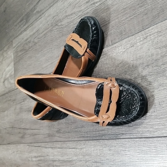 Lauren Ralph Lauren Women's Shoes Size 6 Leather Flats Penny Loafers - Picture 2 of 7